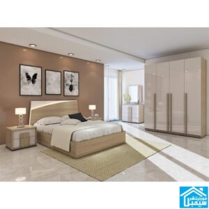 غرفه نوم كاملة مودرن -بيج وبني