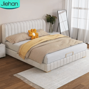 سرير عصري أنيق بتصميم فاخر ولمسة دافئة!